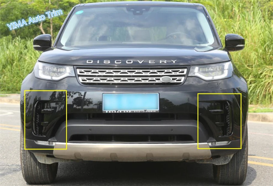 Lapetus Автостайлинг Передняя Противотуманная Фара Накладка для Век и Бровей 6 шт. Подходит для Land Rover L462 Discovery 5 2017 - 2022 / ABS . ' - ' . 5