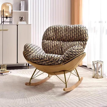 Дизайнерские кресла-качалки для отдыха в помещении, Минималистичные стулья для чтения на балконе, Офисные изделия в скандинавском стиле, Мебель для дома El Hogar