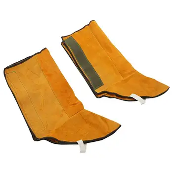 Кожаные Огнестойкие Кожаные Сварочные гетры, защитный ботинок, Огнестойкая защита для ног, инструмент для сварки