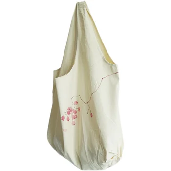 Простая холщовая сумка в китайском стиле из мешковины