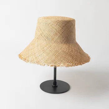 Весна и лето 2023, новая мода, Роскошная Рыбацкая Шляпа с Рваным Верхом, Женская соломенная шляпа для Туризма на открытом воздухе, солнцезащитный крем
