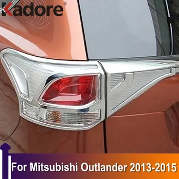 Для Mitsubishi Outlander 2013 2014 2015 ABS Хромированный Задний Фонарь, Накладка На Фары, Наклейки На Задний Фонарь, Аксессуары Для Укладки Автомобилей
