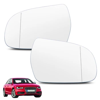 Для Audi A3 A4 A5 S3 S4 S5 Quattro 2011-2017 Левое правое боковое зеркало Заднего Вида, стекло, приклеивающееся на клей, замена, Выпуклый Широкоугольный