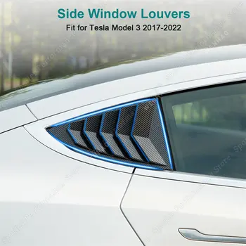 Для Tesla Модель 3 Спойлер Бокового окна, Сплиттер, Накладка На Жалюзи, Задний Треугольный Козырек На Окно Автомобиля, Солнцезащитный Козырек 2017-2022