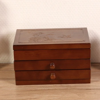Деревянный ящик для хранения ювелирных изделий, Органайзер для коллекции часов для женщин, подарок