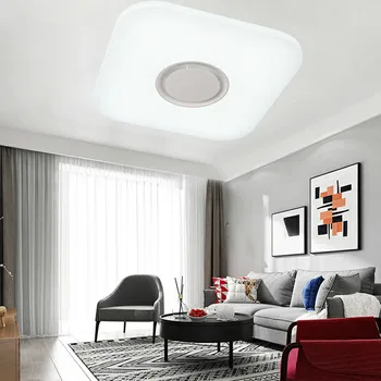 36 Вт 48 Вт Современный светодиодный потолочный светильник WiFi Интеллектуальное управление Семейная люстра с Регулируемым Цветом холодного и теплого света