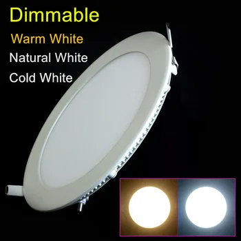 Бесплатная доставка, 3 Вт-25 Вт, теплый белый/натуральный белый/холодный белый светодиодный потолочный встраиваемый сетчатый светильник/тонкая круглая панель + привод