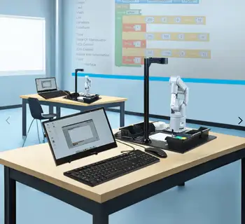 Комплект роботов для лаборатории： 5 комплектов MechArm Pi + 5 AI от Elephant Robotics