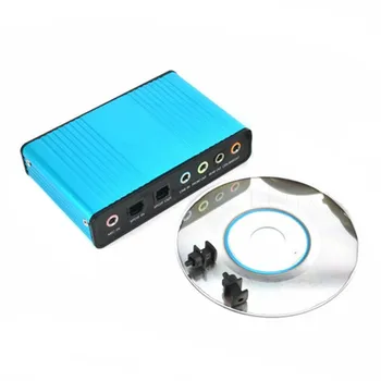 USB 6 Channel 5 1 7 1, Внешняя звуковая карта объемного звучания, ПК, ноутбук, Настольный планшет, аудио-оптический адаптер, карта