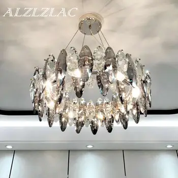 Современная хрустальная люстра мягкой роскоши для домашнего декора гостиной, светильники Led Cristal Lamp Lustre
