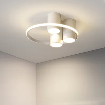 Скандинавский потолочный светильник, креативное дизайнерское освещение, минималистичный свет в комнате, персонализированный свет в ресторане, кабинете, спальне