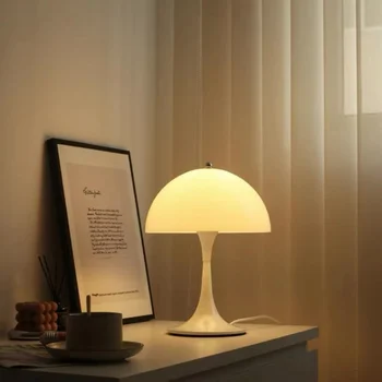 Настольная лампа-Гриб, Прикроватная лампа для спальни, Современный Минималистичный Домашний Декор, Офис, Кабинет для Чтения, Светодиодная Настольная лампа USB, Осветительные приборы