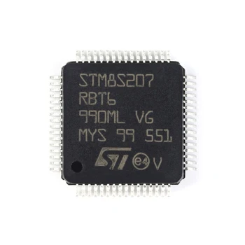 10 шт./лот STM8S207RBT6 LQFP-64 8-разрядные микроконтроллеры - MCU 24 МГц, 8-разрядный MCU 20MIPS @ 24 МГц Рабочая температура: - 40 C-+ 85 C