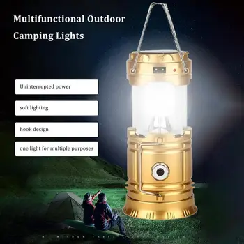 Складной походный фонарь на батарейках, портативные фонари для палаток, походов, кемпинга, рыбалки, аварийный фонарь