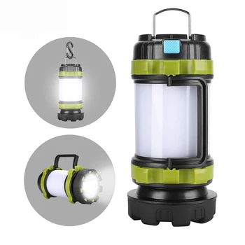 Портативный светодиодный фонарь для кемпинга D2, работающий на рыбалке, уличный фонарь для палатки, ручной фонарик, USB Перезаряжаемый Водонепроницаемый поисковый фонарь