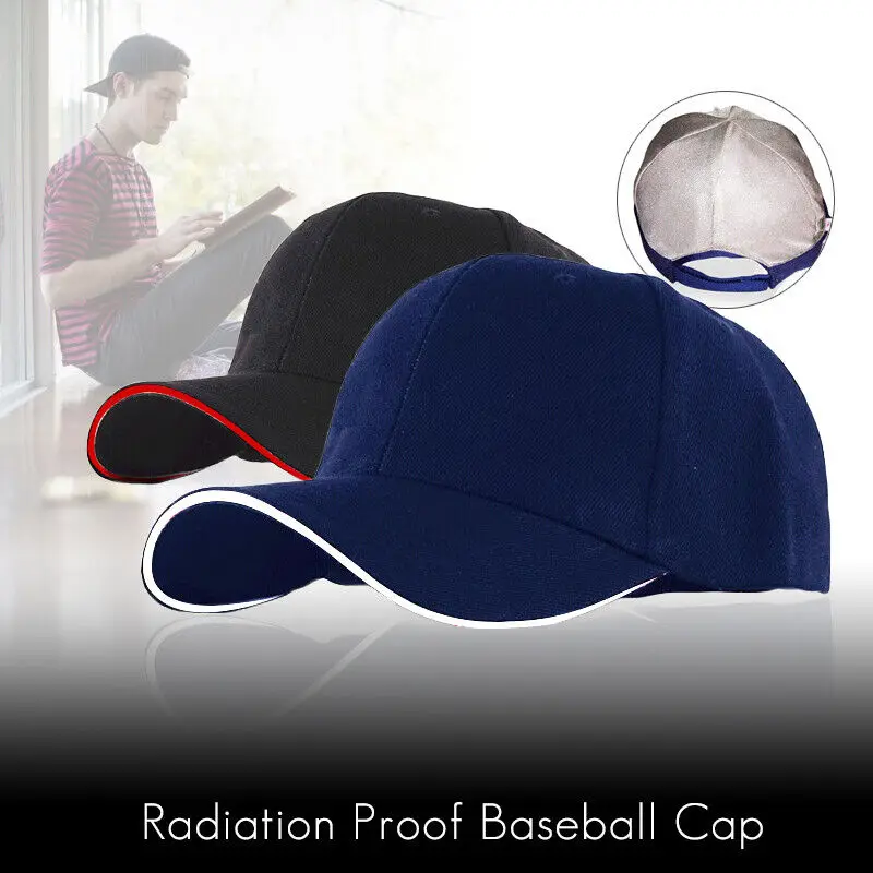 Бейсбольная кепка с защитой от радиации Эффективное Rfid-экранирование Колебаний сигнала 99,99% Защищает мозг Защитная кепка . ' - ' . 0