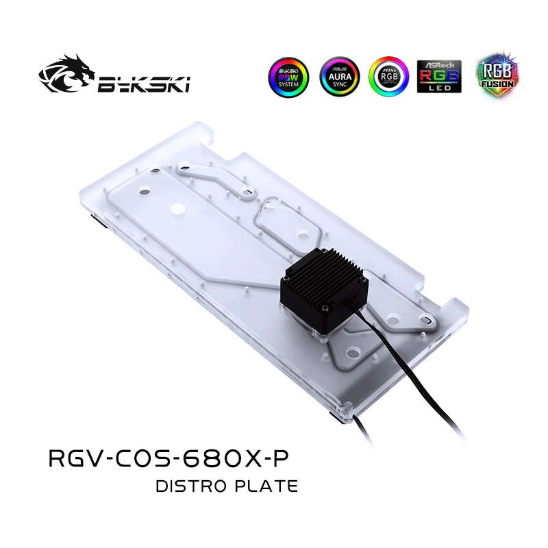 Комплект водяного охлаждения Bykski для корпуса Corsair 680X, 5 В ARGB, Для сборки с одним графическим процессором, RGV-COS-680X-P . ' - ' . 2