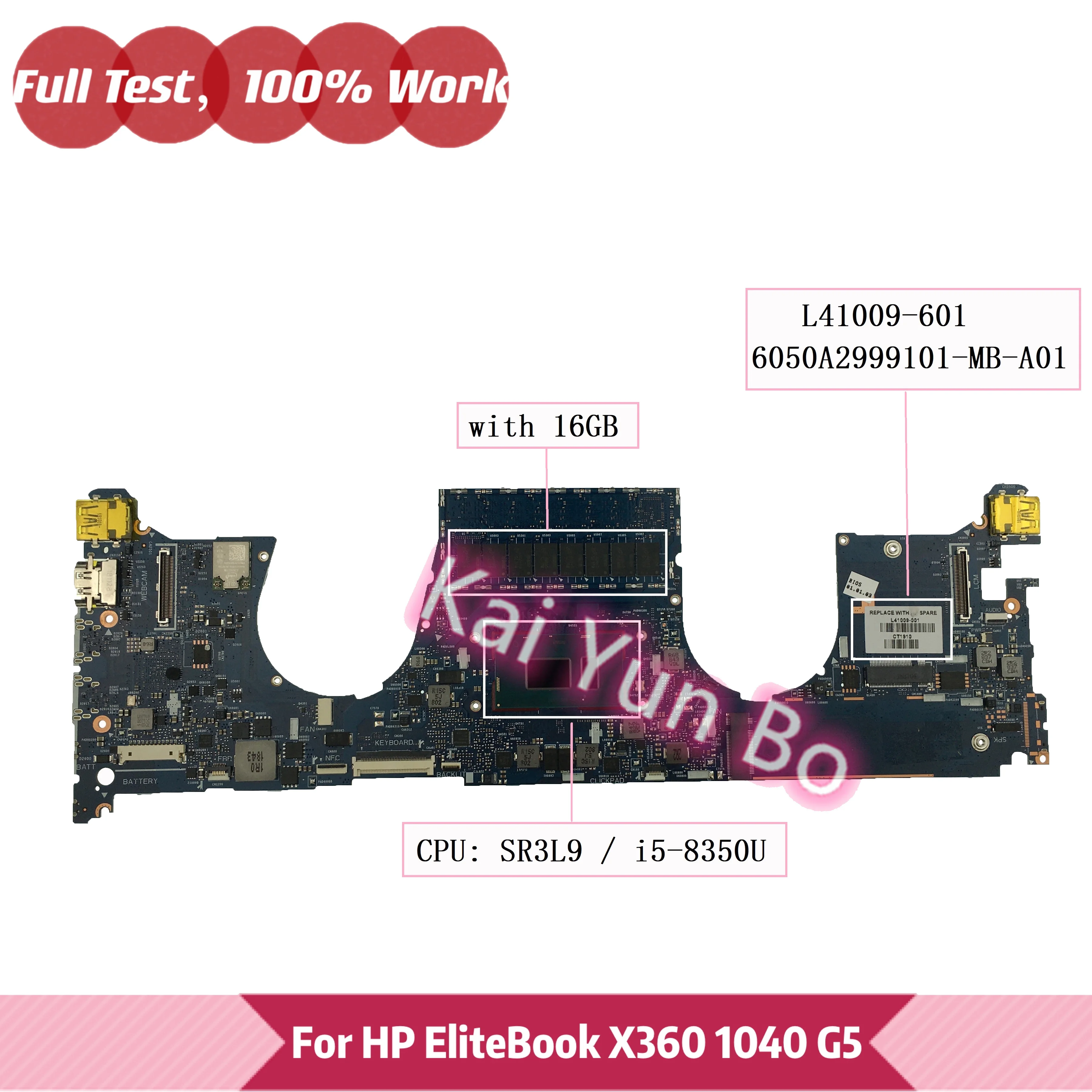 Материнская плата ноутбука L41007-601 Для HP EliteBook X360 1040 G5 6050A2999101 L41009-601 L41011-601 L41013-601 L41010-601 W I3 I5 I7 . ' - ' . 5