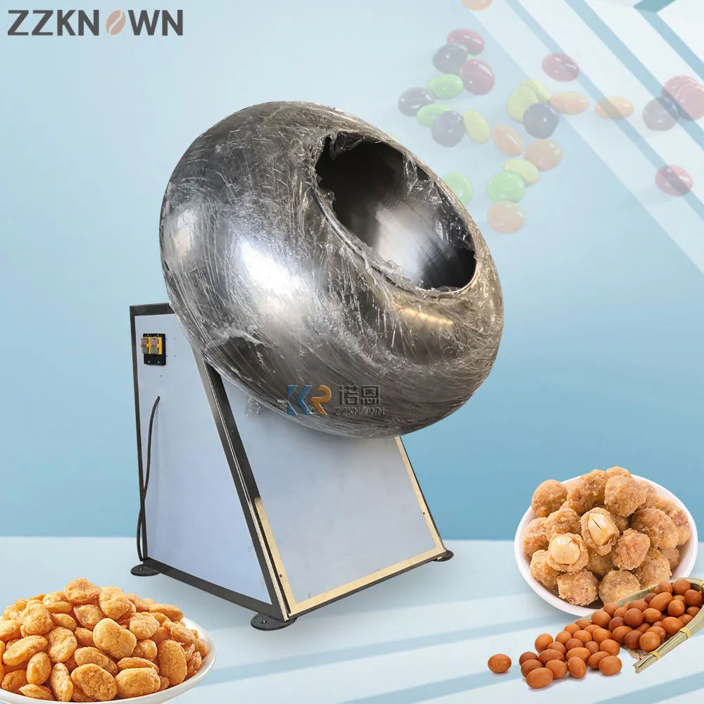 Многофункциональная машина для нанесения покрытия на орехи с шоколадным миндалем, машина для нанесения покрытия на арахисовый сахар . ' - ' . 4