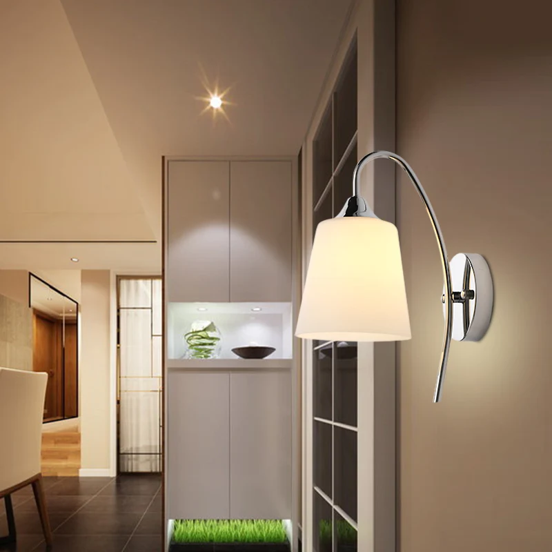 настенный светильник прикроватная тумбочка для спальни Светодиодный настенный светильник для спальни, гостиной, настенный светильник, современный минималистский светильник для прохода по лестнице, современный настенный светильник . ' - ' . 4
