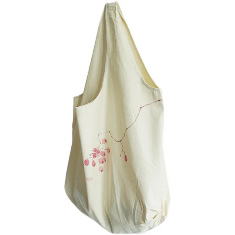 Простая холщовая сумка в китайском стиле из мешковины . ' - ' . 0