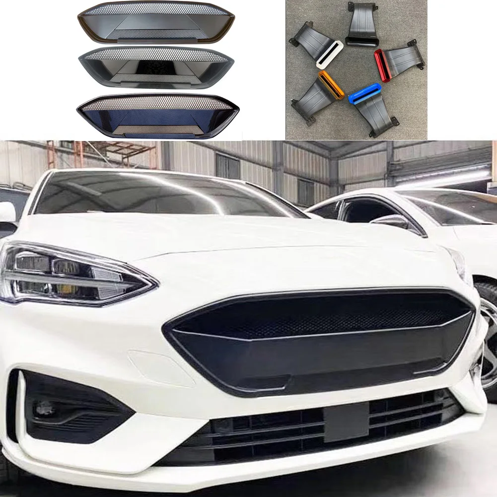 Решетка переднего бампера автомобиля Верхняя RS Решетка воздухозаборника Модификация фурмы воздухозаборника Подходит для Ford Focus ST 2019 2020 2021 . ' - ' . 0