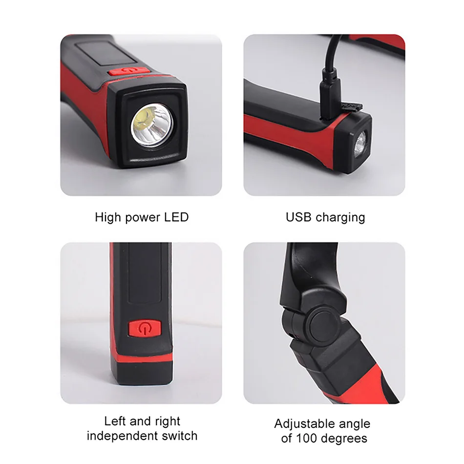 Светодиодный светильник для ношения на шее USB Перезаряжаемый глаз с двумя уровнями затемнения яркости Для кемпинга, чтения, ночных походов . ' - ' . 4