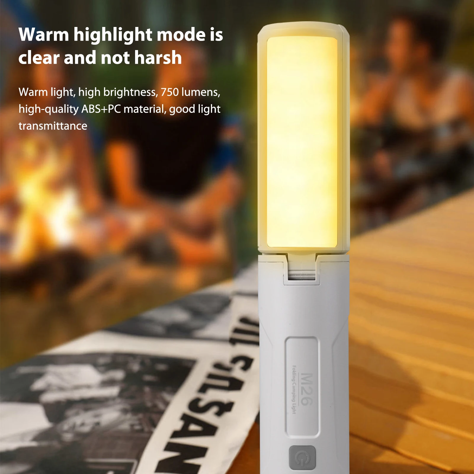 Складной фонарь для кемпинга, Портативный блок питания, Уличная палатка, Светодиодное USB Перезаряжаемое Аварийное освещение . ' - ' . 4